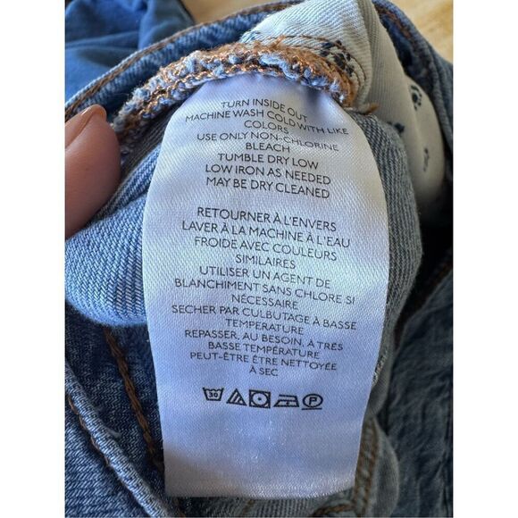 Anthropologie's Pilcro Castaway High-Rise Jeans, Size 31 T Wide Leg Raw Hem - Picture 13 of 15